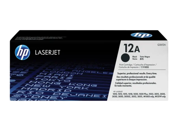 HP 12A Black Original LaserJet Toner Cartridge